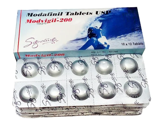 Buy Modafinil (Modvigil) - 200mg x 50 Tablets